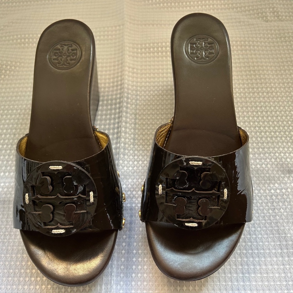 COPY - Tory Burch - Patent Leather Platform Mules Size 6
